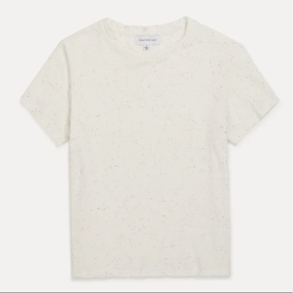 NWT Something Navy Junko Tee